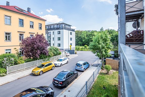 Ausblick vom Balkon