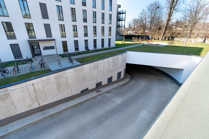 Zufahrt Tiefgarage Zufahrt Tiefgarage