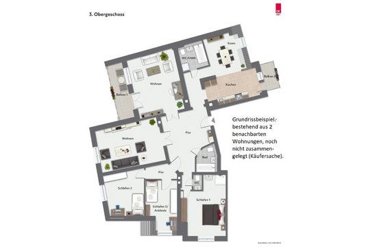 Grundrissvariante zusammengelegt Grundrissvariante zusammengelegt