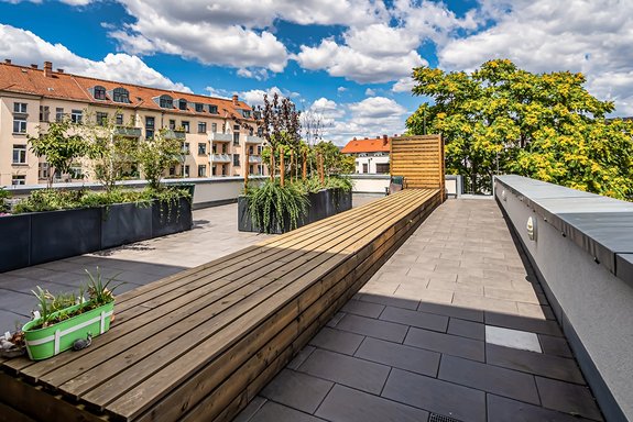 gemeinschaftliche Dachterrasse Bild 1