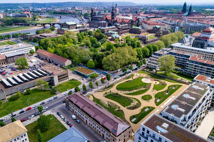 Luftbild Blick zur Altstadt