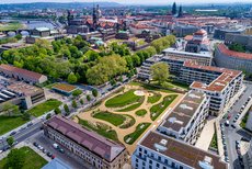 Luftbild Herzogin Garten und Alstadt