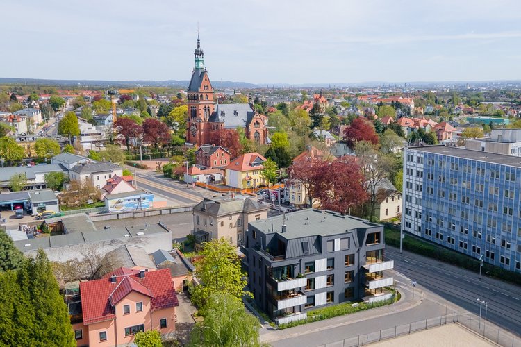Luftbild Blick zur Immobilie Luftbild Blick zur Immobilie