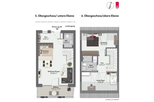 Grundriss Whg 38