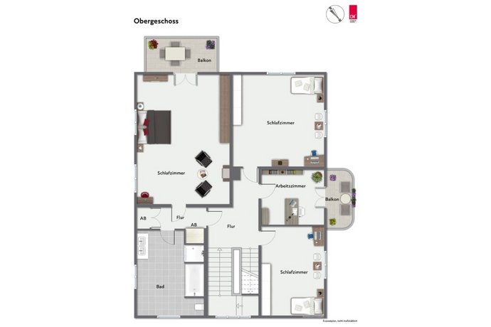 Grundriss Obergeschoss