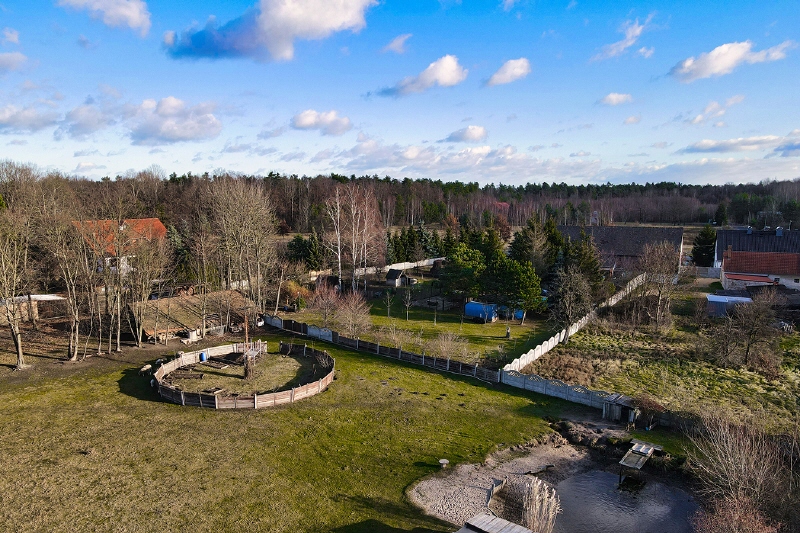 Luftbild des Anwesens